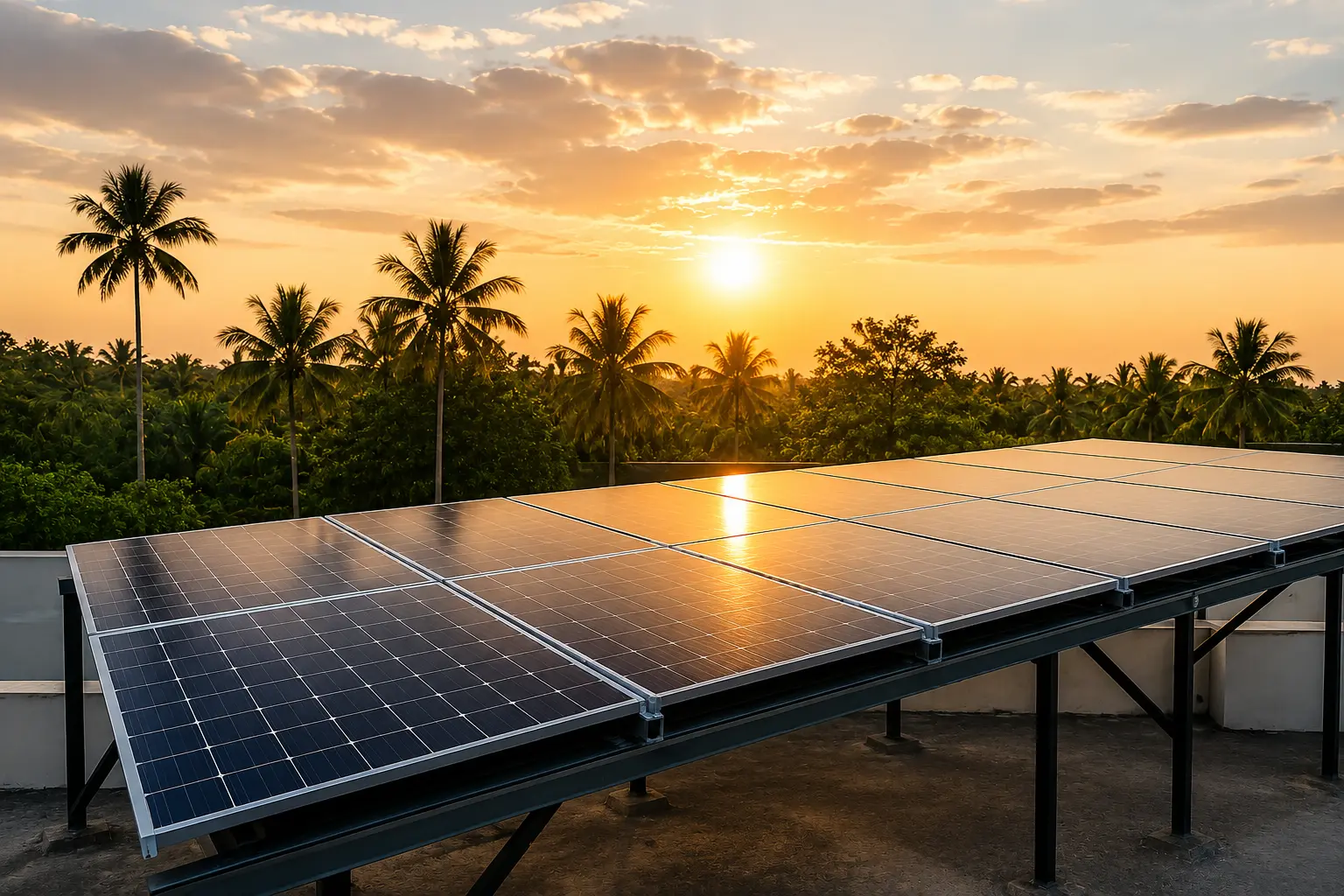 On Grid Solar System Installation in Kerala