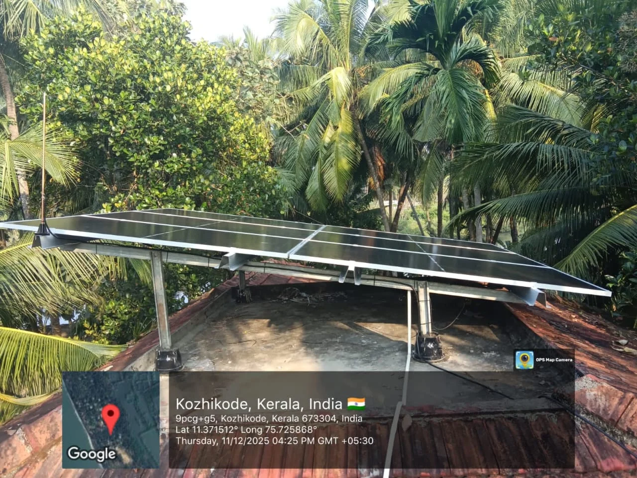 Allsun Nature solar panel installation Kerala project