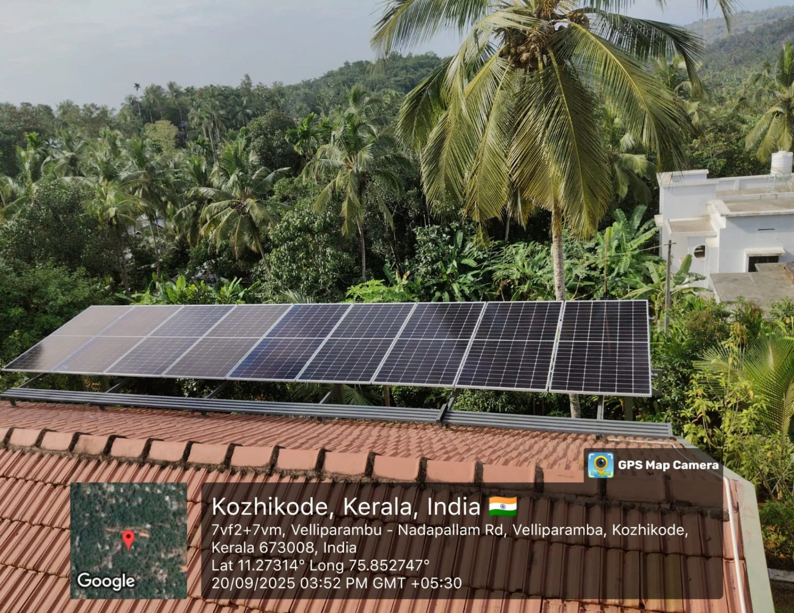 Allsun Nature solar panel installation Kerala project