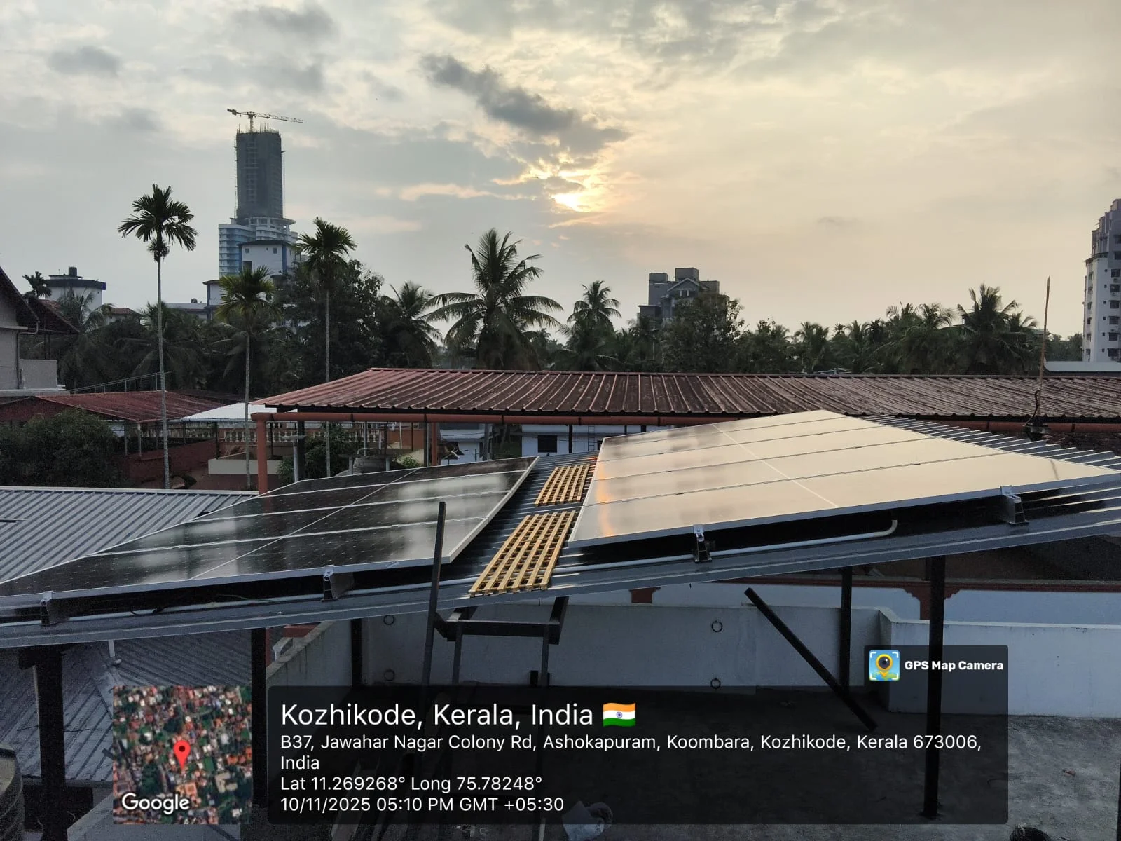 Allsun Nature solar panel installation Kerala project