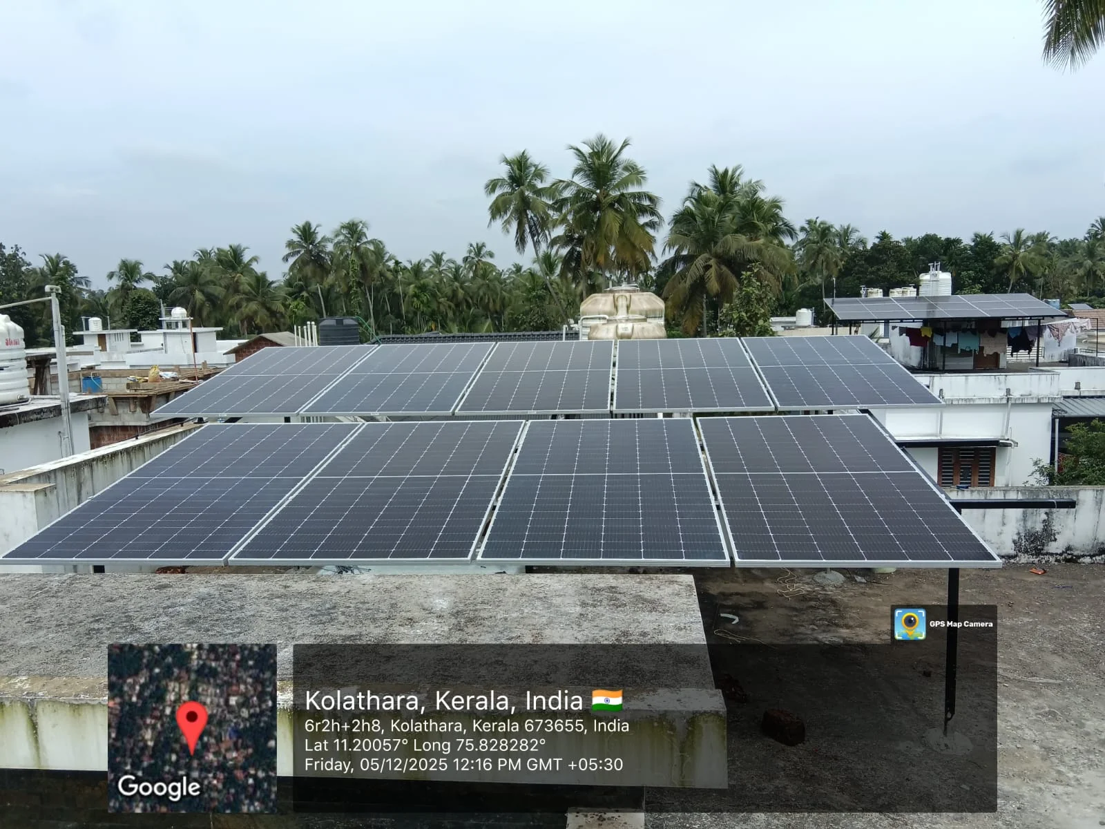 Allsun Nature solar panel installation Kerala project